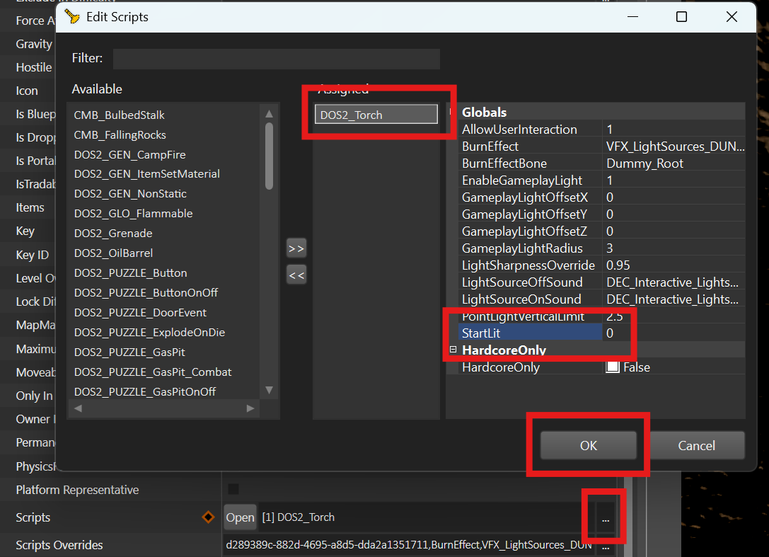 light edit script
